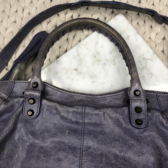 Balenciaga Classic City Moto Bag Tote Grey - Picture 6 of 10